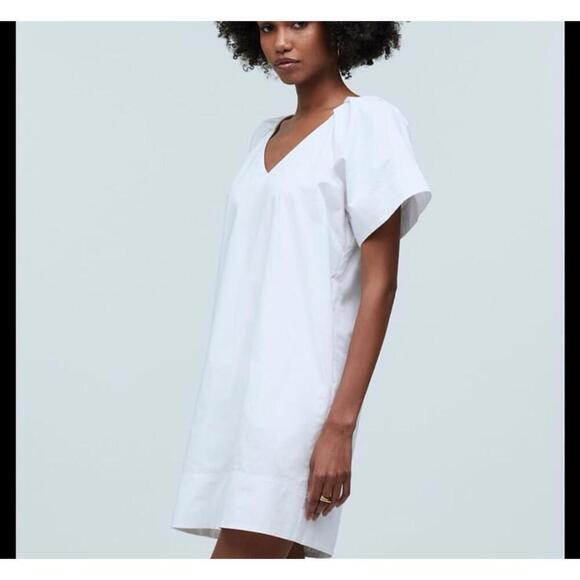 Madewell Dresses & Skirts - Madewell V Neck Mini Shirt Dress Size Small